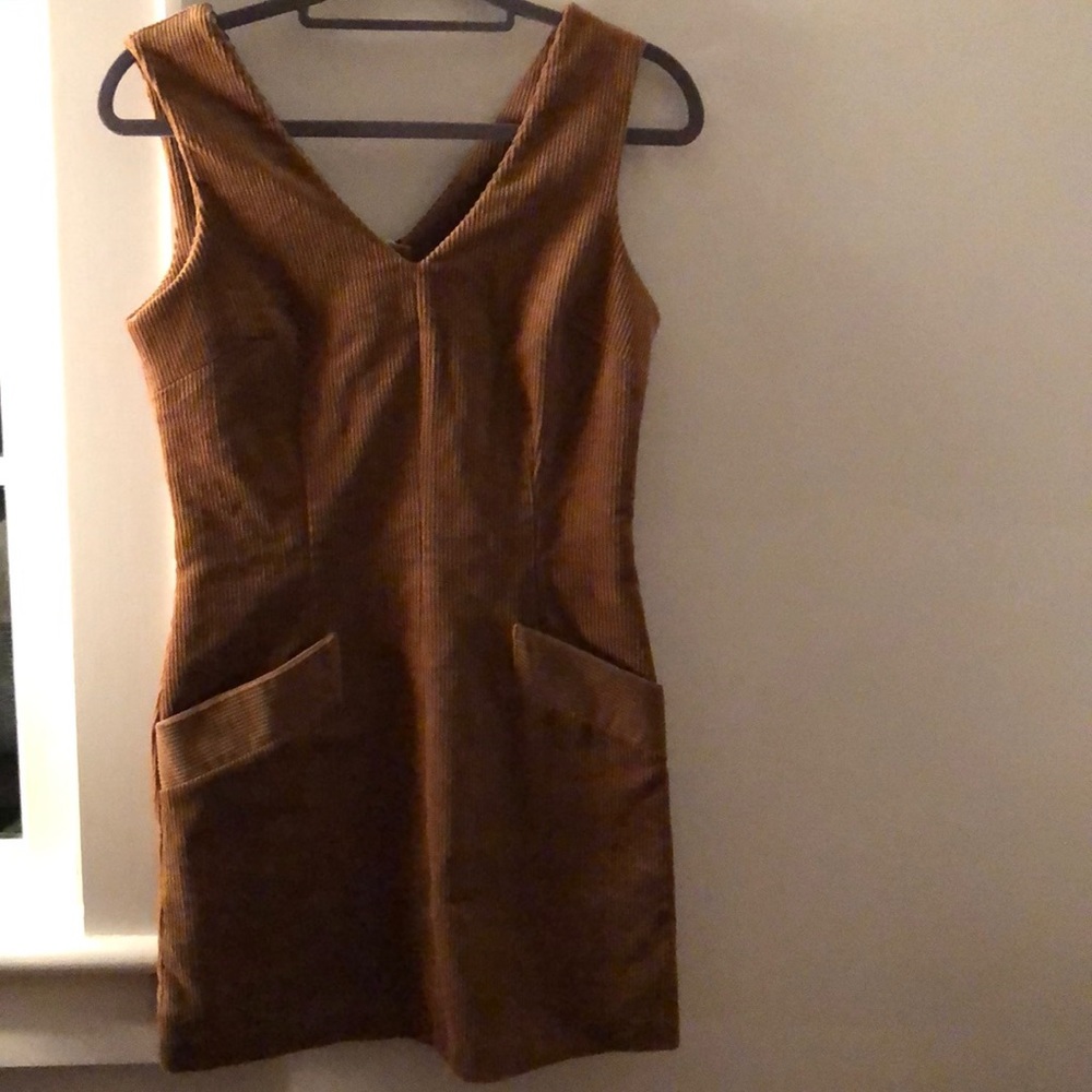 Jack Wills Hillmead Corduroy dress tan